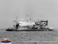SRN6 with Hoverwork -   (The Hovercraft Museum Trust).